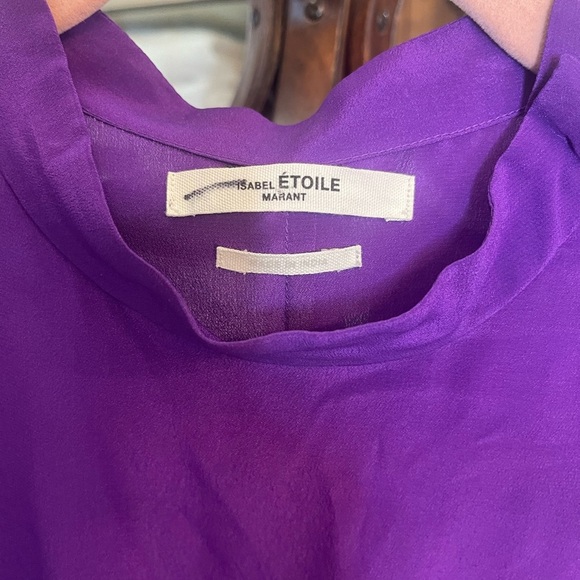 ETOILE ISABEL MARANT Yoana Long-Sleeve Ruffle Short Dress EUC - Picture 6 of 10